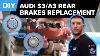 Audi A3 2.0 Tdi Front Rear Brake Pads Discs Set 312mm 255mm 168 03/03- 1lj New